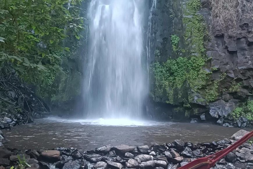 Njine Kabia Falls in Kirinyaga County